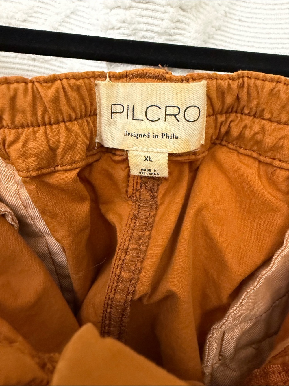 Pilcro Burnt Orange Utility Jogger Pants - Picture 2 of 8
